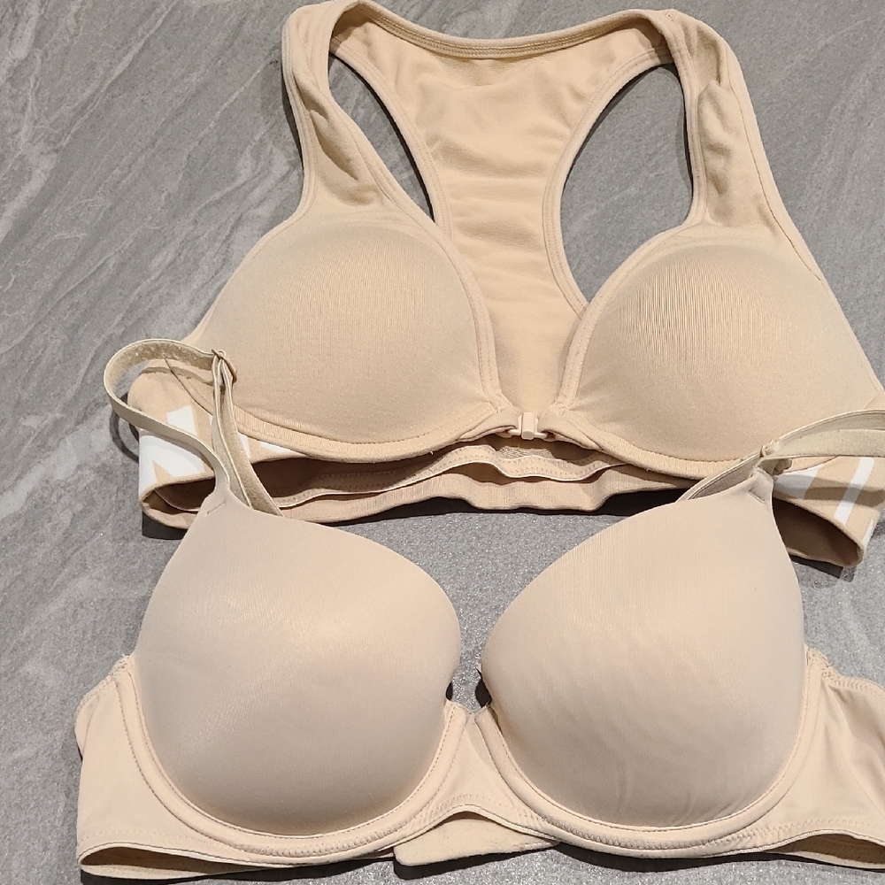 PINK Victoria's Secret Cream Bra Duo